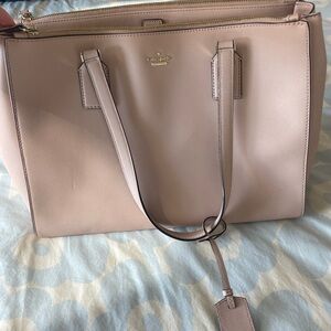 Kate Spade Pink Leather Tote Bag